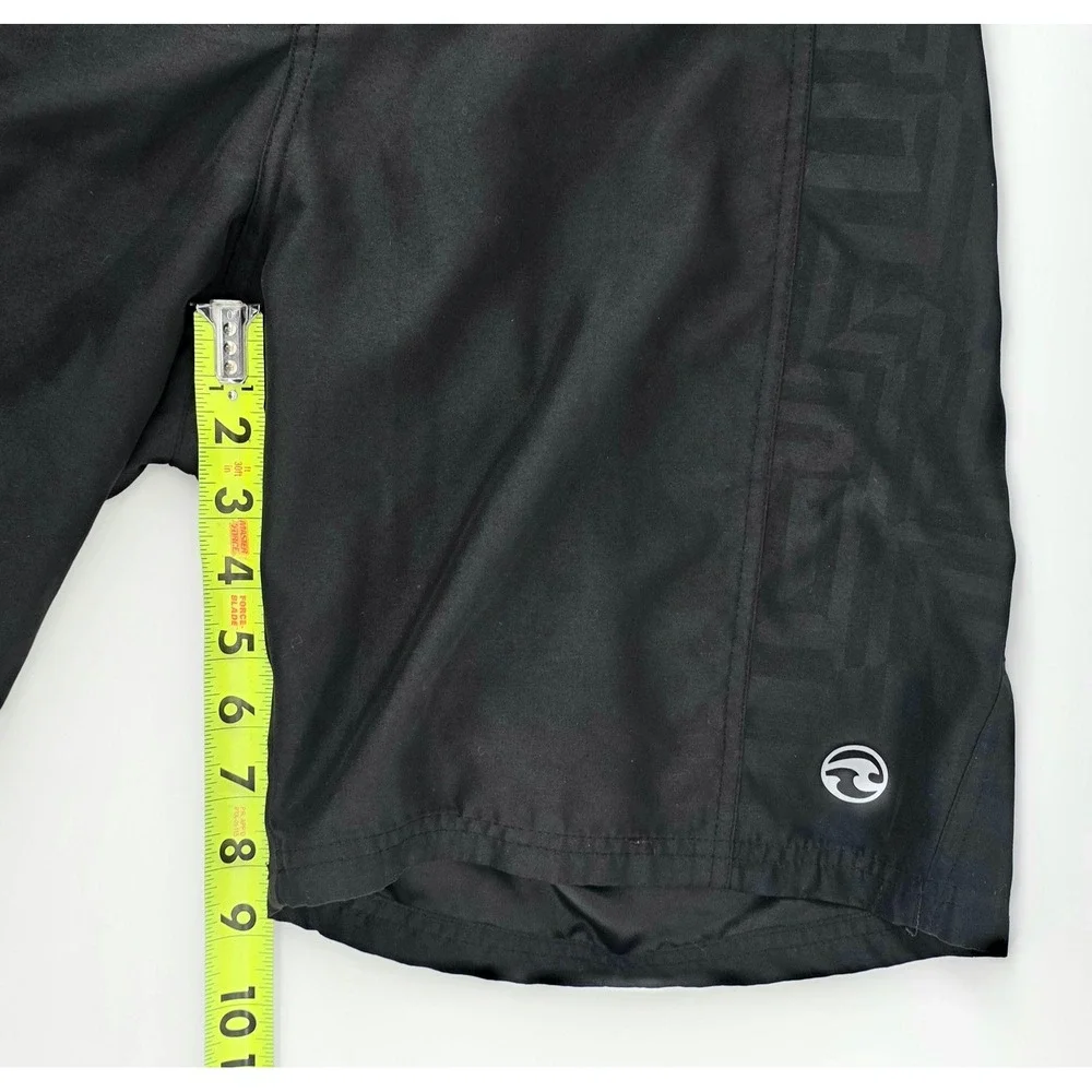 Ocean Current Cargo Lined Swim Trunks Mens Size Large Black Surf Beachwear